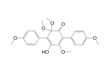 4-Hydroxy-3,6,6-trimethoxy-2,5-di(p-methoxyphenyl)cyclohexa-2,4-dien-1-one