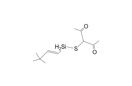 3-(4',4'-Dimethylsilapent-2'-enylthio)pentane-2,4-dione