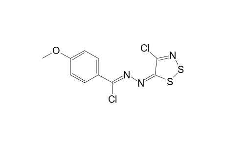 3-Chloro-1-(4-chloro-5H-1,2,3-dithiazol-5-ylidene)-3-(4-methoxyphenyl)-1,2-diazaprop-2-ene