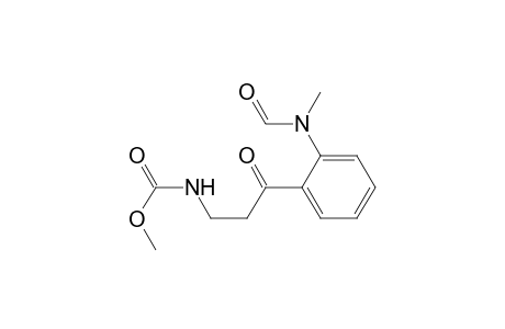 Carbamic acid, [3-[2-(formylmethylamino)phenyl]-3-oxopropyl]-, methyl ester