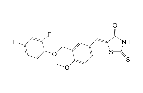 (5Z)-5-{3-[(2,4-difluorophenoxy)methyl]-4-methoxybenzylidene}-2-thioxo-1,3-thiazolidin-4-one