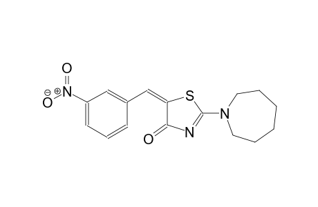 (5E)-2-hexahydro-1H-azepin-1-yl-5-(3-nitrobenzylidene)-1,3-thiazol-4(5H)-one