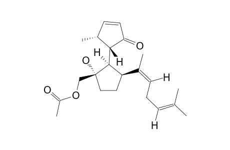 (4R,9S,13Z)-12-acetoxy-4-hydroxy-4,10-secospata-2,13(15),17-trien-10-one