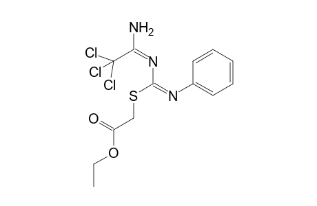 [N-Ethoxycarbonylmethylthio)-N-(phenylimino)methyl]tricloroacetamidine