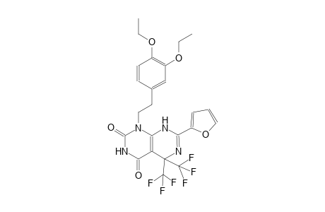 pyrimido[4,5-d]pyrimidine-2,4(1H,3H)-dione, 1-[2-(3,4-diethoxyphenyl)ethyl]-7-(2-furanyl)-5,8-dihydro-5,5-bis(trifluoromethyl)-