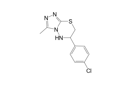 5H-[1,2,4]Triazolo[3,4-b][1,3,4]thiadiazine, 6-(4-chlorophenyl)-6,7-dihydro-3-methyl-
