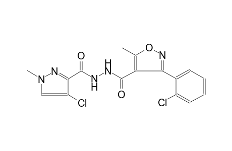 3-(2-Chloro-phenyl)-5-methyl-isoxazole-4-carboxylic acid N'-(4-chloro-1-methyl-1H-pyrazole-3-carbonyl)-hydrazide