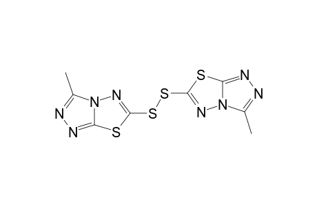3-Methyl-6-[(3-methyl[1,2,4]triazolo[3,4-b][1,3,4]thiadiazol-6-yl)dithio][1,2,4]triazolo[3,4-b][1,3,4]thiadiazole
