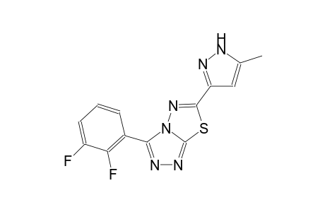 [1,2,4]triazolo[3,4-b][1,3,4]thiadiazole, 3-(2,3-difluorophenyl)-6-(5-methyl-1H-pyrazol-3-yl)-