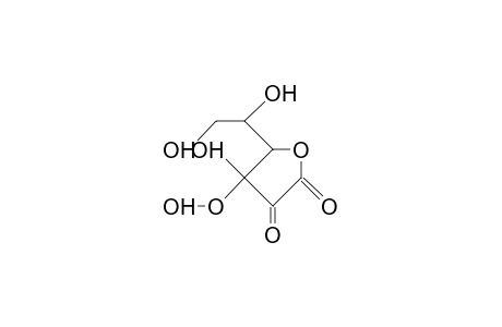 5-(1,2-Dihydroxy-ethyl)-4-hydroperoxy-4-hydroxy-tetrahydrofuran-2,3-dione