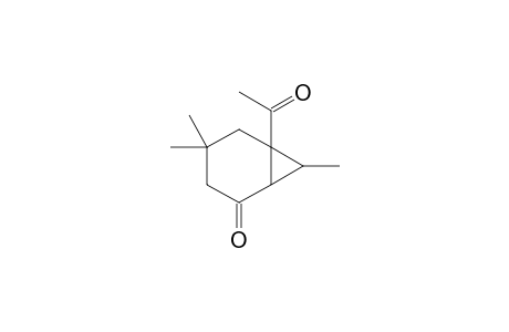 6-Acetyl-4,4,7-trimethylbicyclo[4.1.0]heptan-2-one