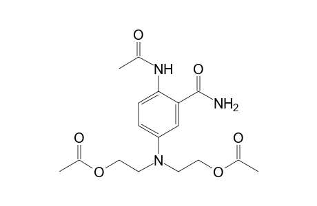 2-[(4-acetamido-3-aminocarbonyl-phenyl)-(2-acetyloxyethyl)amino]ethyl ethanoate