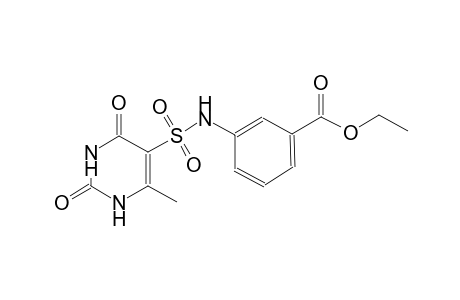 ethyl 3-{[(6-methyl-2,4-dioxo-1,2,3,4-tetrahydro-5-pyrimidinyl)sulfonyl]amino}benzoate