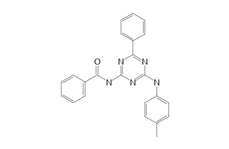 N-[4-(4-METHYLPHENYLAMINO)-6-PHENYL-1,3,5-TRIAZIN-2-YL]-BENZAMIDE