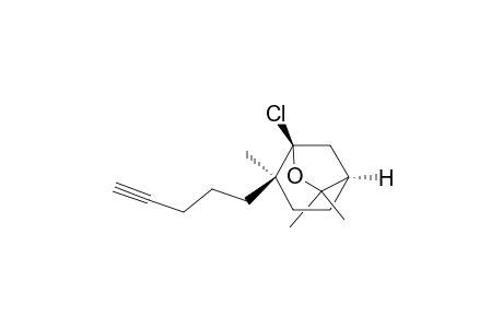 [1R*-(1.alpha.,4.beta.,5.beta.)]-5-Chloro-4,7,7-trimethyl-4-(4-pentynyl)-6-oxabicyclo[3.2.1]octane