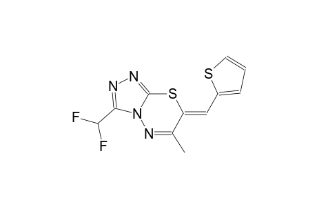 (7Z)-3-(difluoromethyl)-6-methyl-7-(2-thienylmethylene)-7H-[1,2,4]triazolo[3,4-b][1,3,4]thiadiazine