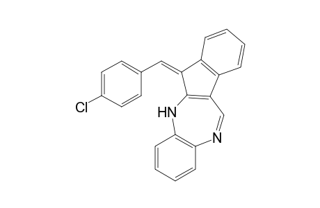 12-(4-Chlorophenylmethylene)benzo[b]indeno[1,2-f]-1,4-diazepine