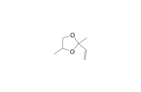 1,3-Dioxolane, 2-ethenyl-2,4-dimethyl-, trans-