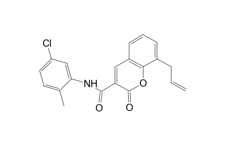 8-Allyl-N-(5-chloro-2-methyl-phenyl)-2-keto-chromene-3-carboxamide