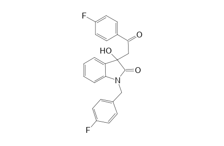 2H-Indol-2-one, 1-[(4-fluorophenyl)methyl]-3-[2-(4-fluorophenyl)-2-oxoethyl]-1,3-dihydro-3-hydroxy-