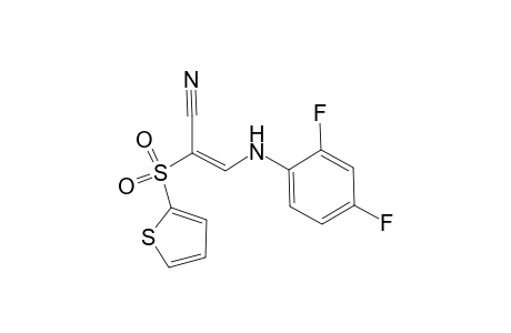 Propenenitrile, 3-(2,4-difluorophenylamino)-2-(2-thienylsulfonyl)-