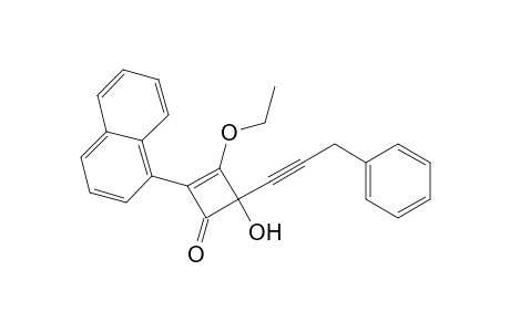 2-Cyclobuten-1-one, 3-ethoxy-4-hydroxy-2-(1-naphthalenyl)-4-(3-phenyl-1-propynyl)-