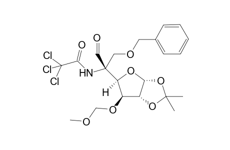N-[(R)-1-Benzyloxy-2-{1R,5R,7R,8S)-3,3-dimethyl-8-methoxymethoxy-2,4,6-trioxabicyclo[3.3.0]octan-7-yl}-3-formylprop-2-yl]trichloroacetamide
