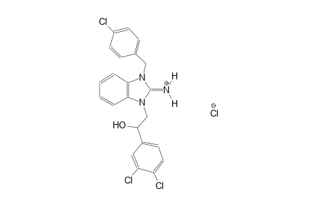 1-(4-chlorobenzyl)-3-[2-(3,4-dichlorophenyl)-2-hydroxyethyl]-1,3-dihydro-2H-benzimidazol-2-iminium chloride
