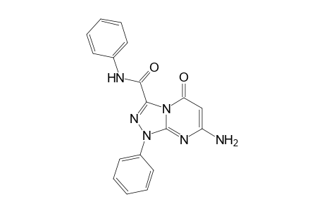 7-Amino-3-(phenylcarbamoyl)-1-phenyl-[1,2,4)-triazolo[4,3-a]pyrimidin-5(1H)-one