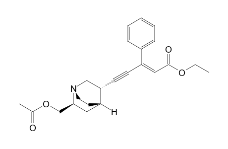 5-((1'S,2'S,4'S,5'S)-2'-Acetoxymethyl-1'-azabicyclo[2.2.2]oct-5'-yl)-3-phenyl-(E)-2-penten-4-ynoic acid ethyl ester