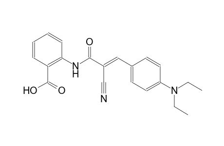 2-({(2E)-2-cyano-3-[4-(diethylamino)phenyl]-2-propenoyl}amino)benzoic acid