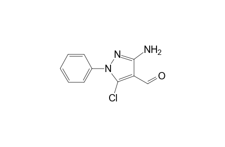 3-Amino-5-chloro-1-phenylpyrazole-4-carbaldehyde