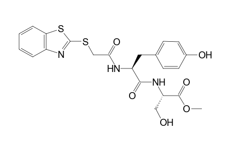 2-Benzothiazolylthioacetyl L-tyrosyl L-serine methyl ester