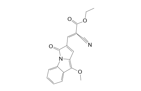 ETHYL_ALPHA-CYANO-BETA-(3-OXO-9-METHOXYPYRROLO-[1.2-A]-INDOL-2-YL)-ACRYLATE