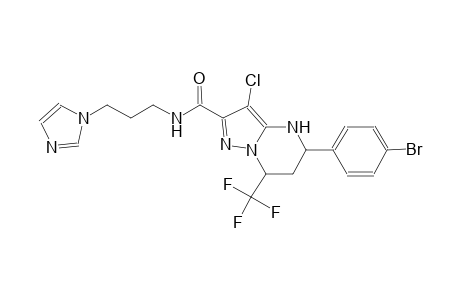 5-(4-bromophenyl)-3-chloro-N-[3-(1H-imidazol-1-yl)propyl]-7-(trifluoromethyl)-4,5,6,7-tetrahydropyrazolo[1,5-a]pyrimidine-2-carboxamide