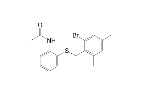 Acetamide, N-[2-[[(2-bromo-4,6-dimethylphenyl)methyl]thio]phenyl]-