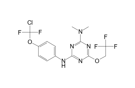 4-N-[4-[chloro(difluoro)methoxy]phenyl]-2-N,2-N-dimethyl-6-(2,2,2-trifluoroethoxy)-1,3,5-triazine-2,4-diamine