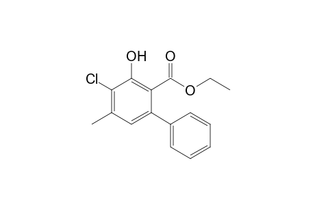 Ethyl 4-chloro-3-hydroxy-5-methylbiphenyl-2-carboxylate