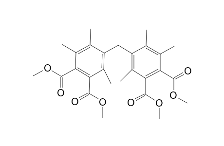 4-(3,4-dicarbomethoxy-2,5,6-trimethyl-benzyl)-3,5,6-trimethyl-benzene-1,2-dicarboxylic acid dimethyl ester