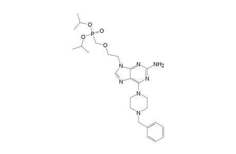 Diisopropyl{2-[2-amino-6-(4-benzylpiperazine-1-yl)-9H-purine-9-yl]ethoxy}methylphosphonate