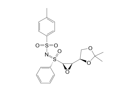 (R)-S-[(4R)-,2a(R*),3.beta.(S*)-3-(2,2-Dimethyl-1,3-dioxolan-4-yl)oxiran-2-yl]-N-[(4-methgylphenyl)sulfonyl]-S-phenylsulfoximine