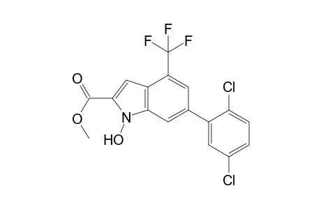 methyl 6-(2,5-dichlorophenyl)-1-hydroxy-4-(trifluoromethyl)-1H-indole-2-carboxylate
