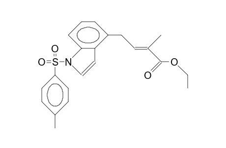 2-Methyl-4-(1-tosyl-4-indolyl)-crotonic acid, ethyl ester