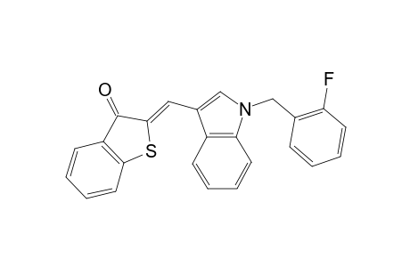(2Z)-2-[[1-(2-fluorobenzyl)indol-3-yl]methylene]benzothiophen-3-one