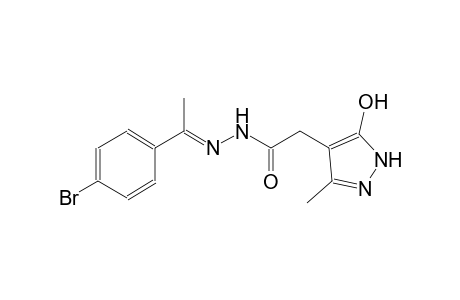 1H-pyrazole-4-acetic acid, 5-hydroxy-3-methyl-, 2-[(E)-1-(4-bromophenyl)ethylidene]hydrazide