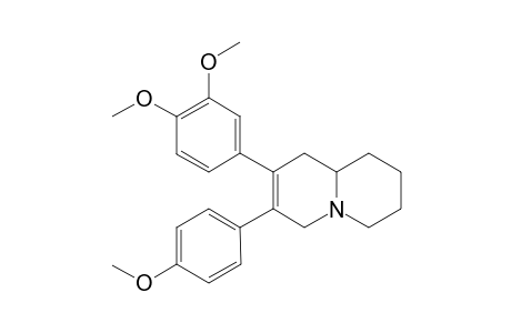 8-(3,4-dimethoxyphenyl)-7-(4-methoxyphenyl)-2,3,4,6,9,9a-hexahydro-1H-quinolizine