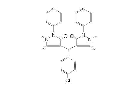 4,4'-((4-chlorophenyl)methylene)bis(1,5-dimethyl-2-phenyl-1H-pyrazol-3(2H)-one)