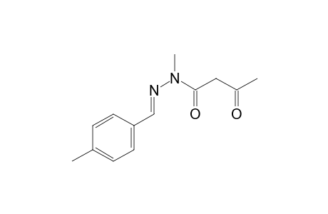 N-Methyl-N'-[1-(4-methylphenyl)methylidene]-3-oxobutanohydrazide