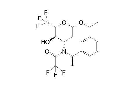 Ethyl 3-[N-((1R)-phenethyl) trifluoroacetamido]-6,6,6-trifluoro-2,3,6-trideoxy-.beta.-L-arabino-hexopyranoside