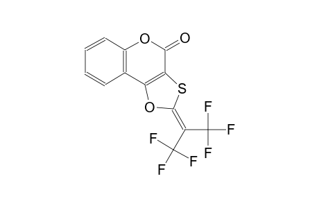 2-[2,2,2-trifluoro-1-(trifluoromethyl)ethylidene]-4H-[1,3]oxathiolo[4,5-c]chromen-4-one